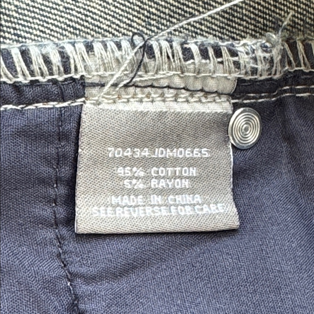 Cali 1850 dark wash wide leg high rise grommet detail jeans size 5/27 - Picture 11 of 12